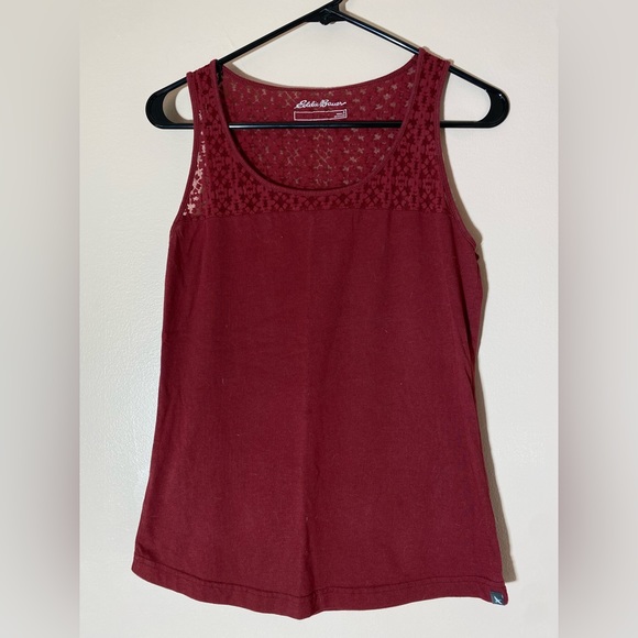 Women’s Eddie Bauer Lace-Top Tank—Small - Picture 1 of 4